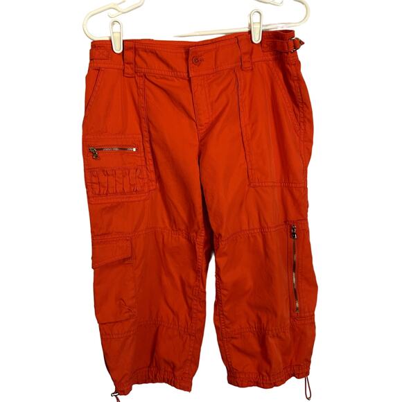 Ralph Lauren Golf Ladies Champions Orange Classic Shorts Capris Size 6 HTF - Picture 1 of 13